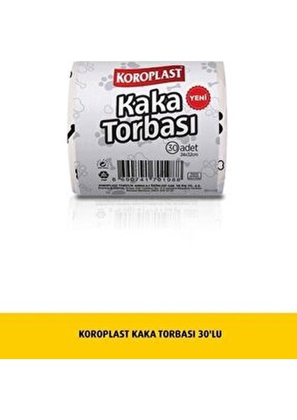 Extra Güçlü Kaka Torbası 30 Adet 24 x 32 cm Kolay Kullanım fiyatları