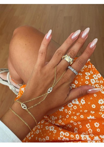 Tasarım Zirkon Taşlı Göz Detaylı Şahmeran