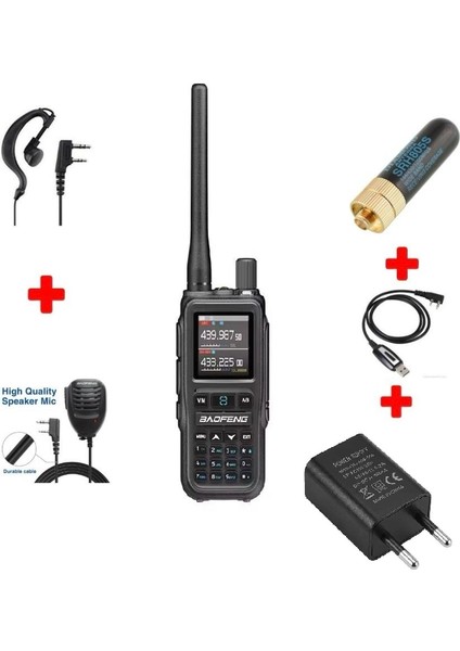 UV5R Mini El Telsizi Gri Full Paket