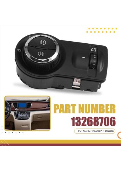 13268706 Araba Far Anahtarı Chevrolet Için Sis Anahtarı Cruze Malibu Opel Mokka Astra Buick Gl8 Excelle Regal 13268707 (Yurt Dışından) indirimleri