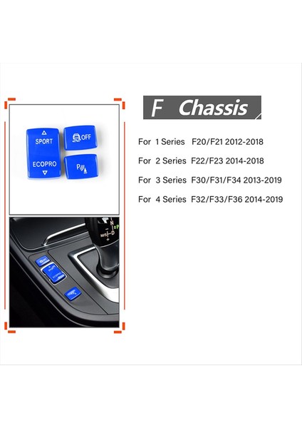 Bmw Için Orta Konsol Anahtarı Düğmesi Anahtarı Düğmesi Sensör Anahtarı 1 2 3 4 Serisi F20 F21 F22 F23 F30 F31 F34 F35 Mavi (Yurt Dışından) indirimleri
