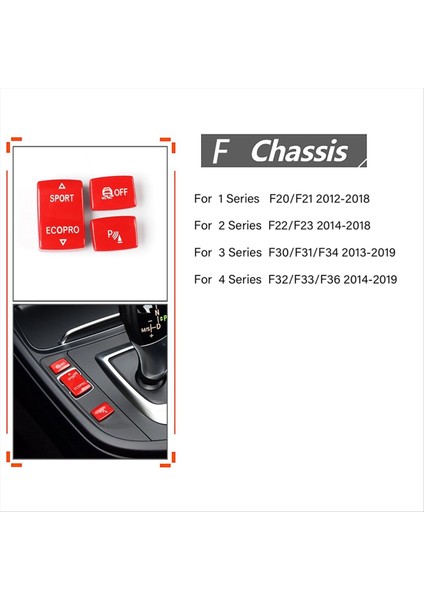Bmw Için Orta Konsol Anahtarı Düğmesi Anahtarı Düğmesi Sensör Anahtarı 1 2 3 4 Serisi F20 F21 F22 F23 F30 F31 F34 F35 Kırmızı (Yurt Dışından) modelleri