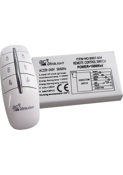 AY30-00140 220V Dörtlü Avize Kumandası fırsatları