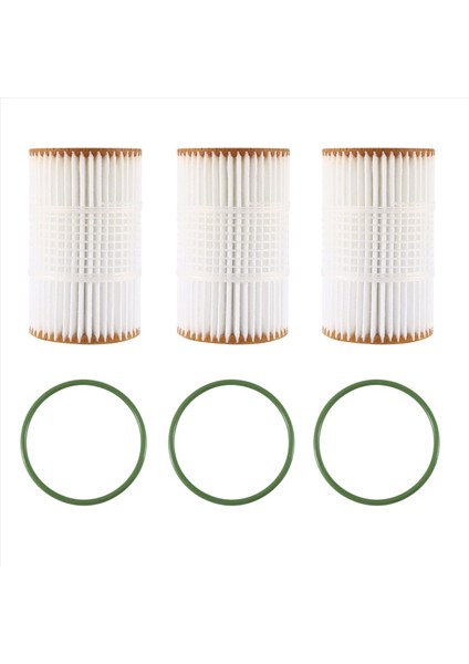 3pcs Audi A5 S5 A6 A7 Için Motor Yağı Filtresi Q7 3 0t 06E115466B / 06E115466E / 06E115562H (Yurt Dışından)