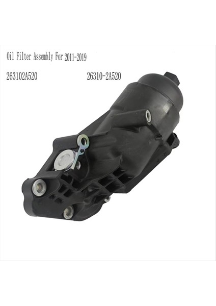 263102A520 Motorlar Hyundai Kia Için Yağ Filtre Montajı Carens Optima Rio Ceed Sportage Venga 2011-2019 26310-2A520 (Yurt Dışından) modelleri