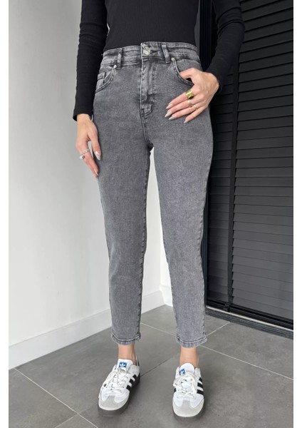 Kadın Boyfriend Mom Jeans Pantolon P-00019158