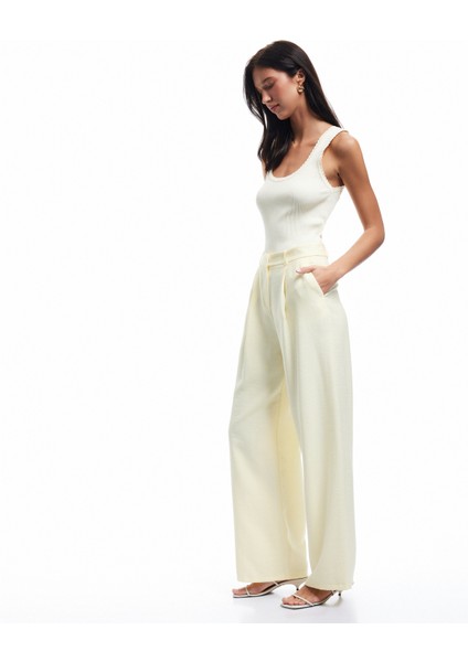 Astarlı Cepli Pile Detaylı Palazzo Pantolon fiyatları