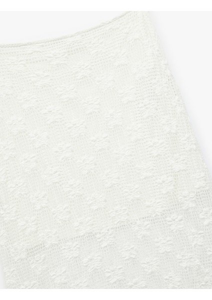 Yarım Astarlı Transparan Uzun Dantel Etek indirimleri