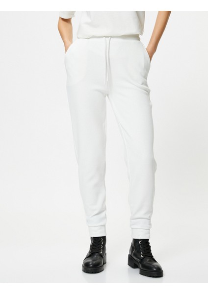 Jogger Eşofman Altı Beli Bağcıklı Cepli modelleri