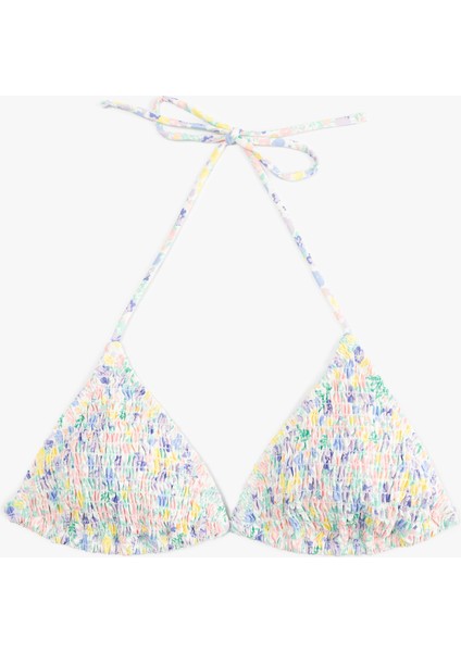 Boyundan Bağlamalı Gipeli Üçgen Bikini Üstü