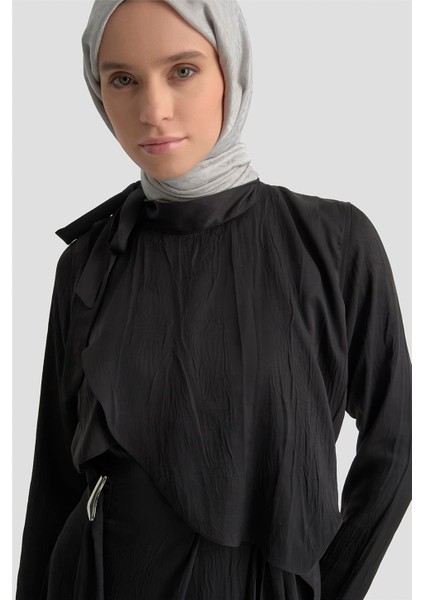 Elbise 25KD1912 Siyah indirimleri