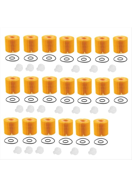 20PCS Yağ Filtresi Elemanları 04152-YZZA1 04152-31090 Toyota Highlander Için 09-17 Rav4 Sienna Scion Lexus ES350 04152YZZA1 (Yurt Dışından)