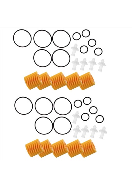 Toyota Corolla Prius Scion Im Xd Için 10 Pcs Yağ Filtresi Seti 04152-YZZA6 (Yurt Dışından)