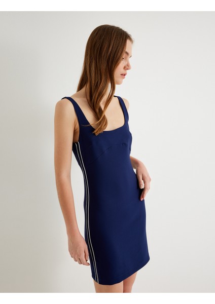 Mini Bodycon Elbise Sırt Dekolteli Kolsuz Yanları Şerit Detaylı fiyatları