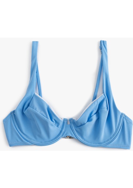 Bikini Üstü Dantel Şeritli Balenli