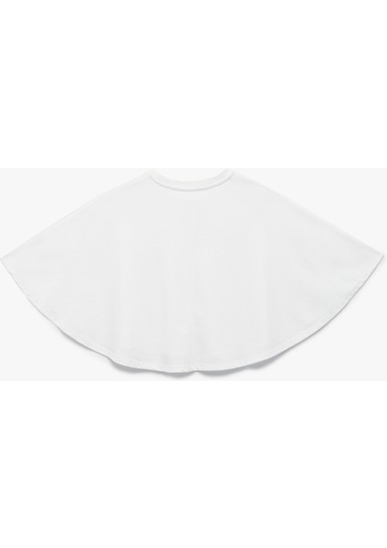 Yıldız Taş Detaylı Bisiklet Yaka Crop Pelerin Tişört fırsatları