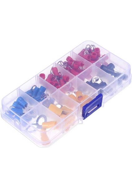 Hatfon 102 Adet Kablo Pabuç Terminal Seti Izoleli Halka Tip 10 Çeşit Şeffaf Çantada indirimleri