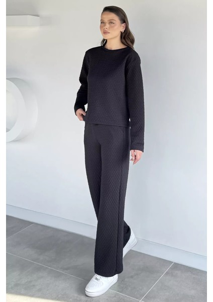 Kendinden Desenli Bluz Pantolon Ikili Takım P-00019205 fırsatları