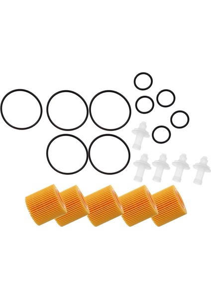 Toyota Corolla Prius Scion Im Xd Için 5 Pcs Yağ Filtresi Seti 04152-YZZA6 (Yurt Dışından)