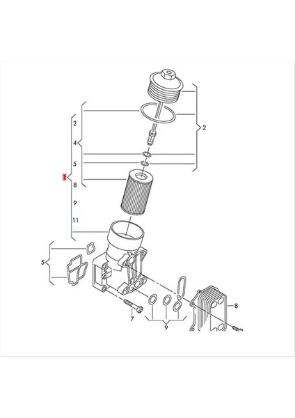 Audi Volkswagen Skoda 03L115389B 03L115389C Için Otomobil Yağ Radyatör Filtre Taban (Yurt Dışından) fırsatları
