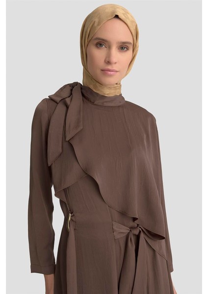 Elbise 25KD1912 Kahverengi