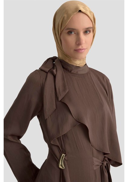 Elbise 25KD1912 Kahverengi fırsatları