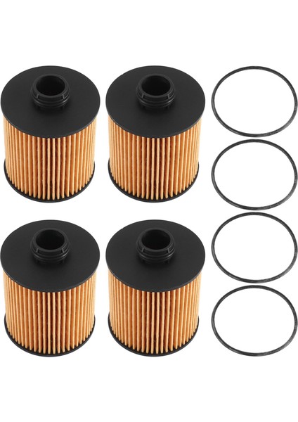 4pcs Araç Yağı Filtresi For-Peugeot 3008 408 308 308S 508 4008 Citroen C4 C5 1 6t 2013-2014 1612565980 9807989080 (Yurt Dışından)