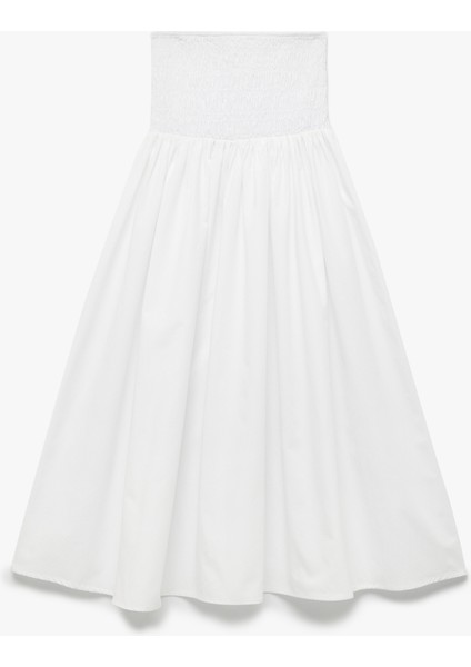 Pamuklu Gipeli Poplin Kloş Uzun Etek modelleri