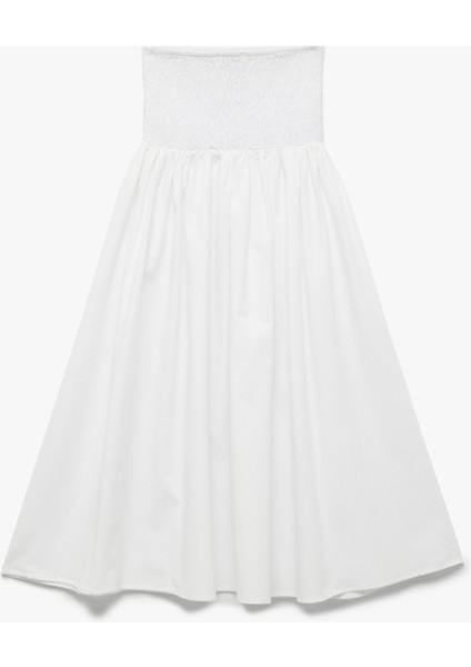 Pamuklu Gipeli Poplin Kloş Uzun Etek fırsatları