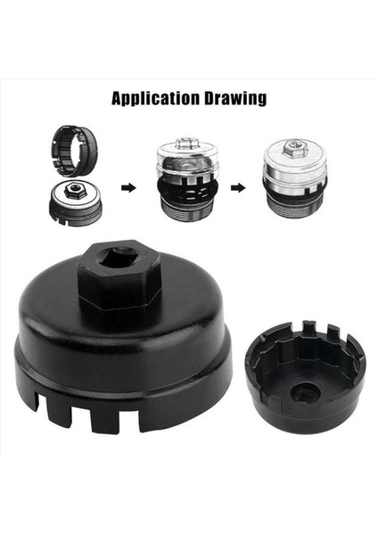 Toyota Lexus 64MM Için 2x Yağ Filtresi Kapağı Anahtarı Soket Çıkma Aracı (Yurt Dışından) modelleri