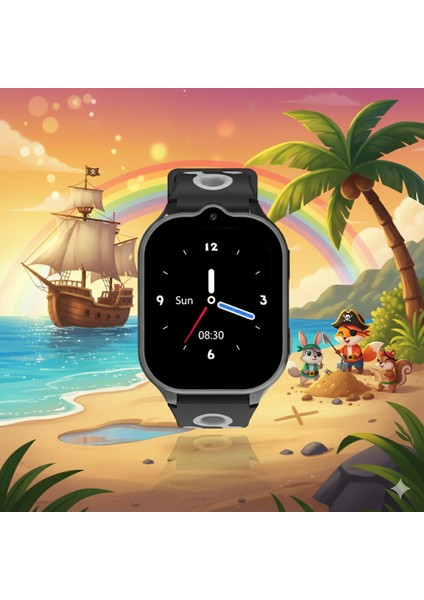 KN8101 S Akıllı Çocuk Saati 4g Sim Kart Destekli Görüntülü Görüşme Özelliği