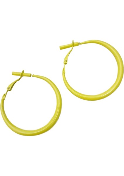 Kadınlar Için Dopamin Destekli Renkli Halka Küpeler (Yurt Dışından)