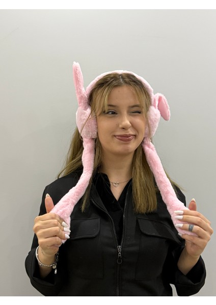 Peluş Hareketli Kulaklık – Sevimli Tavşan Kulaklı Model fiyatları