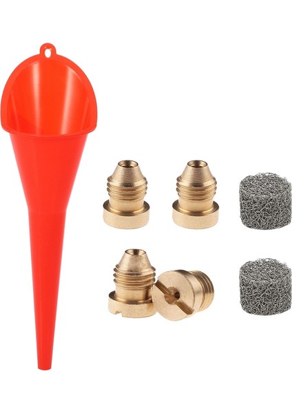 Çok Fonksiyonlu Araba Yakıtlı Huni Kırmızı Köpük Topu Deliği Uçları Nozul ile Örgü Filtresi (Yurt Dışından)