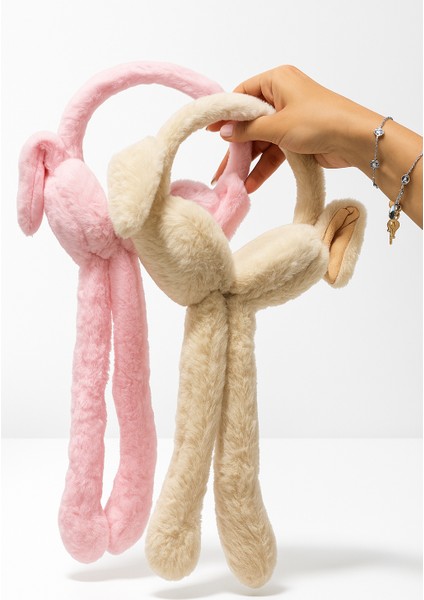Peluş Hareketli Kulaklık – Sevimli Tavşan Kulaklı Model fırsatları