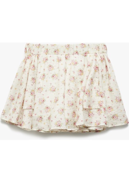 Astarlı Aerobin Kumaş Fırfırlı Mini Çiçekli Etek fırsatları