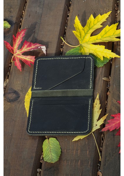 Minimalist Deri Erkek Kartlık - Hakiki Dana Derisi - El Işçiliği fiyatları