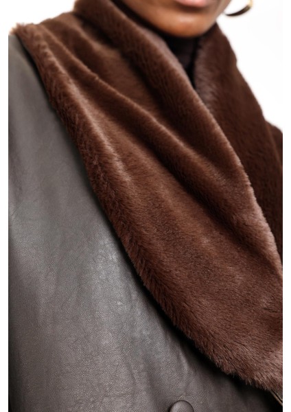 Acı Kahve Şal Yaka Deri Mont 99808 fırsatları