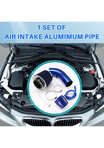 Otomobil Mavisi 76MM Refited Kış Kafa Hava Filtresi Emme Borusu Filtresi Yüksek Akış Hava Filtresi Alüminyum Boru Kiti (Yurt Dışından) fırsatları