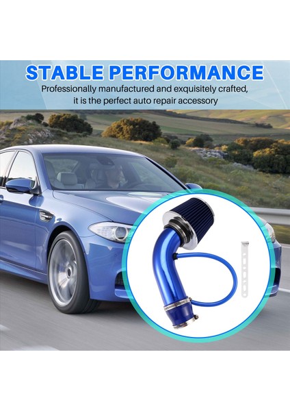 Otomobil Mavisi 76MM Refited Kış Kafa Hava Filtresi Emme Borusu Filtresi Yüksek Akış Hava Filtresi Alüminyum Boru Kiti (Yurt Dışından) indirimleri