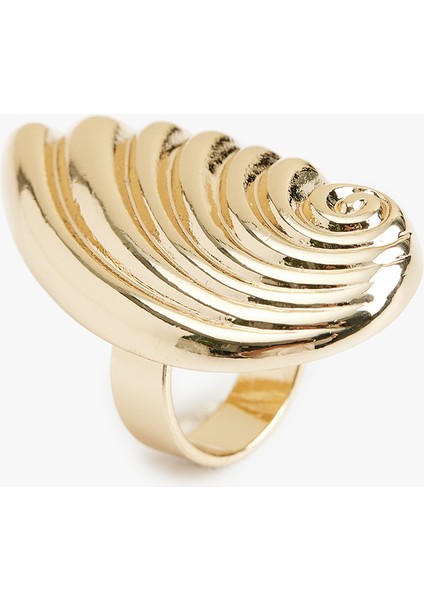 Çelik Karışımlı Deniz Kabuğu Yüzük