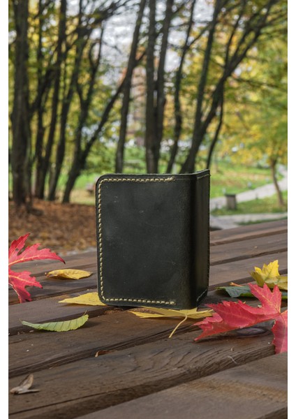 Minimalist Deri Erkek Kartlık - Hakiki Dana Derisi - El Işçiliği modelleri