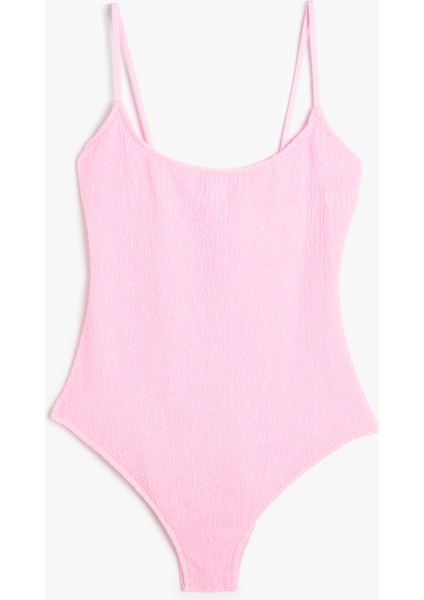 Dokulu Mayo Slim Fit U Yaka Ince Askılı fırsatları