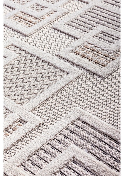 Enti Bonn 8808 Krem Daire Iskandinav Halı Salon Halısı Kesme Halı Yolluk fırsatları