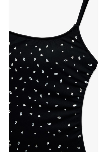 Ince Askılı U Yaka Parlak Taş Detaylı Mayo modelleri