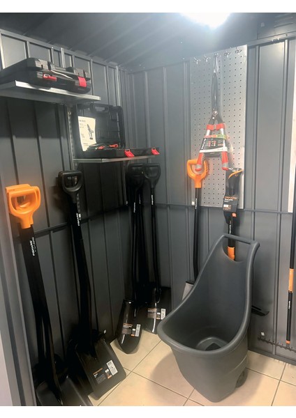 METAL BAHÇE DEPOLAMA EVİ (182X140X220) ANTRASİT modelleri