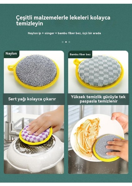 Bulaşık Yıkama Süngeri Mutfak Gereçleri Tencere ve Bulaşık Süngerleri 10 Parça (Yurt Dışından) modelleri