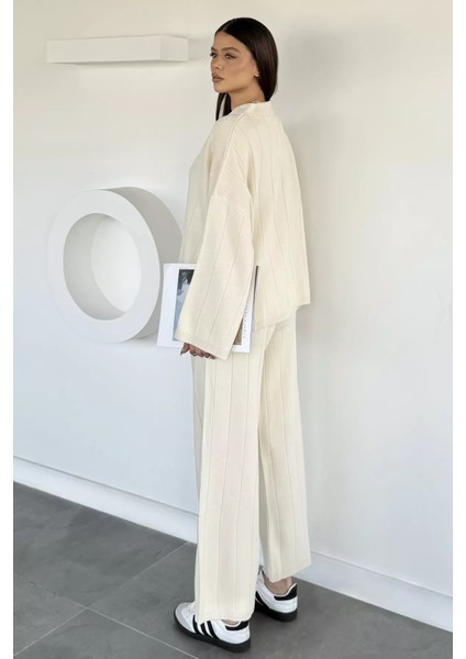 Polo Yaka Bluz Pantolon Triko Ikili Takım P-00019174 fırsatları