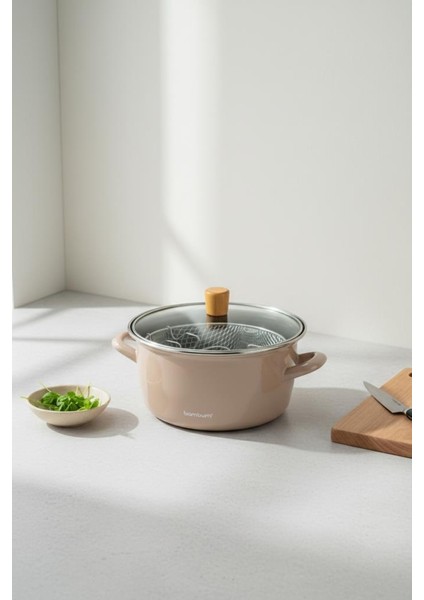 Nostalji - Kızartma Tenceresi Toprak 22 cm fiyatları