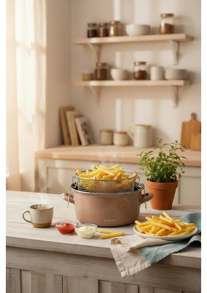 Nostalji - Kızartma Tenceresi Toprak 22 cm modelleri